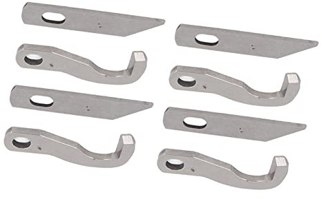 ZPSHYD Lot de 8 couteaux de surjeteuse en métal pour 925D 929D 935D 1034D PL1500, solide, angle précis, installation facile