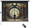 INMOZATA Electric Projector Screen 120 inch/266x149cm Motorised Projector Screen with Remote Control 16:9 Ratio Movie Screen for for Home Theater Cinema Office Video Game Outdoor Indoor-Black