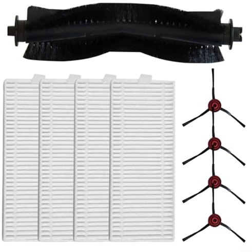 Emiif Zubehör-Set für Lubluelu SL68 /für Laresar Mars01 Staubsauger, Ersatzteile mit Hauptrollbürste, Filter, Seitenbürsten (A)