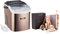 Cooks Professional 12 KG Ice Maker Machine with 10pc Cocktail Maker Set | Countertop Ice Cube Maker | Large Capacity 1.3L Water Tank | 2 Ice Size Options | No Plumbing Required | Copper