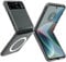 ZORSOME Compatible with Motorola Moto Razr 40 Phone Case Compatible with Strong Magnetic Ring, Transparent Ultra Slim Hard PC Shockproof Full Coverage Clear Case