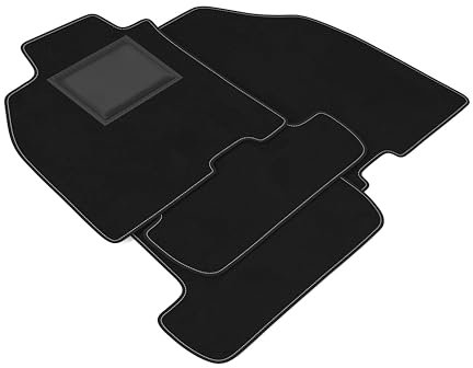 DHCarMats | Tapis de voiture pour Renault Megane 3 de 2009 à 2016 | Tapis de voiture en moquette antidérapante | Intérieur d'habitacle - Kit complet avant et arrière