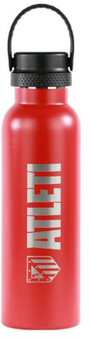 ATLETICO MADRID - Botellas Thermo 600 ML - Producto Oficial con Licencia - Varios estilos y colores (ROJO)