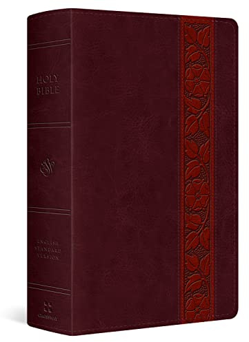 ESV Giant Print Personal Size Bible, Red Letter (TruTone, Mahogany, Trellis Design)