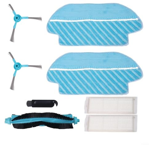 Fauhapyway 3290 3390 3490 3590 3690 Kit de repuesto de filtro lateral de cepillo de rodillo principal compatible con Cecotec para aspiradora robot Conga
