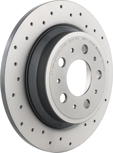 Brembo Xtra 08.7765.1X - Hintere Bremsscheibe | Kompatibel mit: VOLVO S60 I, S80 I, V70 II, XC70 I Cross Country