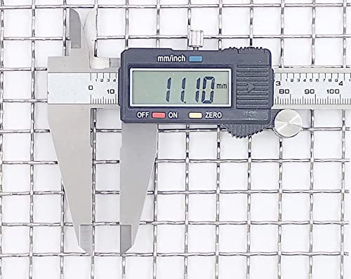 11.1mm Hole Size - Stainless Steel 304L - Cut Size: 15cm x 15cm - 2 Mesh Count - Woven Wire Mesh - By Inoxia
