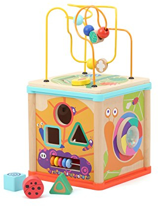 small foot Motorikwürfel Tierwelt aus Holz, Spielspaß und Beschäftigung für Baby und Kleinkind, ab 12 Monate, 10622 Spielzeug