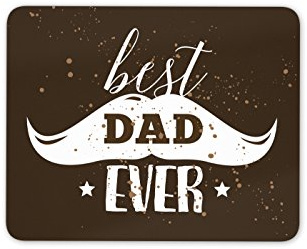 Best Dad Ever Tapis de Souris – Daddy Fête des pères Cadeau Amusant pour Ordinateur #8687