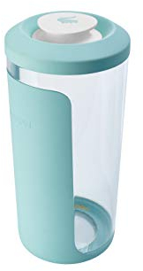 keeeper Cerealienbox, 2-in-1 Deckel mit Ausguss und Trichter, Anti-Rutsch Oberfläche, BPA-freier Kunststoff, 2,6 l, Ø 13,5 x 30 cm, Antonio, Mintgrün