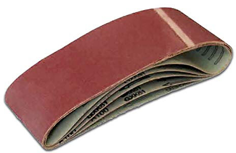 Lot de 100 bandes abrasives 100 x 610 mm Grain 80