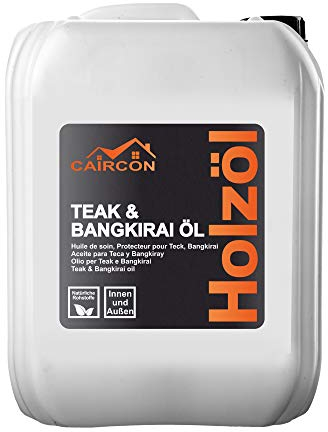 Teak Holzöl Bangkirai Öl für Möbel Gartenmöbel Teakholz Hartholzöl Farblos - 10L