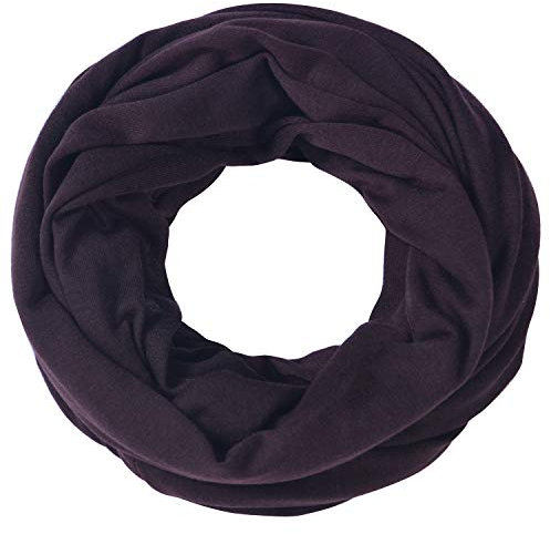 Miobo Schlauchschal Damen/Herren Snood Rundschal Dunkelbraun