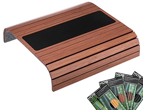 Kos Design sofatablett für Couch - Tablett aus Bambus für armlehne, Sofa Butler armrest für Organisation, couchbutler, Tray Table fur armlehnen, iriserende kleuren sofatabletts mit Organizer