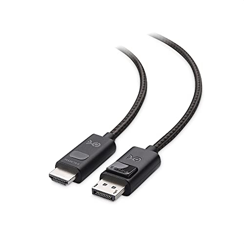Cable Matters Câble 8K DisplayPort HDMI avec 4K 120Hz ou 8K 60Hz, câble DisplayPort 1.4 vers HDMI 8K noir 1,8 m, supportant les RTX 3080/3090, RX 6800/6900 et plus encore