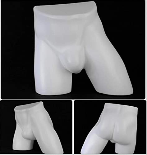ZHONGJIUYUAN Schaufensterpuppe, männlich, weiß, aus Kunststoff, gut für Unterwäsche