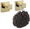 KOKOSIRI Bath Towel Hook Wall Mount Square Robe Hook Coat Hook, Bathroom Kitchen Garage Heavy Duty Wall Mounted, SUS 304 Stainless Steel, Brushed Gold, B1010BG-P2