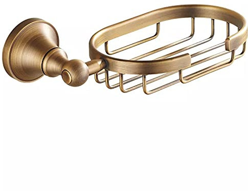 YHSGY Panier À Savon en Laiton Antique Support Mural pour Porte-Savon De Salle De Bain Accessoires De Salle De Bain