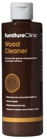 Furniture Clinic Wood Cleaner | Restore & Clean Wooden Floors, Furniture, Blinds, Doors, Decking and Many other Wood Surfaces - Easily Remove Wax & Polish Build up, Grease and Grime (5000ml)