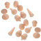 EXCEART Mini Holzpuppe Zeichnen Holzfigur 18Pcs Kreative P?dagogisches Waren Malerei Holz Handwerk DIY Holz Skulptur Holzfiguren Basteln