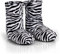 normani Hausschuhe für Ofen oder Mikrowelle mit Leinsamenfüllung Körnerpantoffeln Wärmehausschuhe Supersoft Stiefel Farbe Zebra Größe 36-40