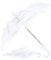 Carnavalife Paraguas Mujer de Encaje para Boda y Cosplay, Regalos Romanticos para Mujer, Accesorios para Disfraces 80s, 55cm y 75cm (55cm, Blanco)