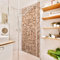 Duschrückwand Steinoptik - Apulia Stone Wall - Alte Steinmauer aus großen Steinen, Badrückwand Hartfolie Premium Glanz 0,61 mm, 1-teilig 200x80 cm