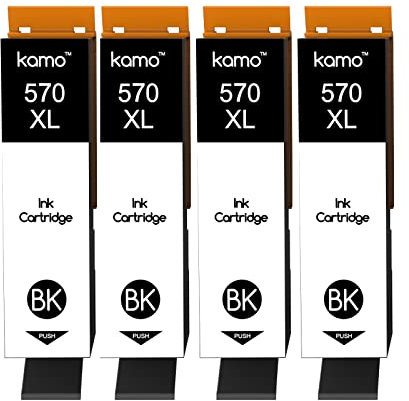 kamo 570XL Multipack (4er-Pack) Kompatibel mit Canon PGI-570 XL Patronen, für PIXMA TS5050 TS5051 TS5053 TS5055 TS6050 TS6051 MG5750 MG5751 MG5752 MG5753 MG6850 MG6851 MG6852 MG6853