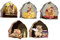 OLYCRAFT Souris Trou Thème Sticker Mural Souris Lecture Sticker Mural Peel Souris PVC Décoration Murale Autocollants Animal Design Délicat Stickers Muraux Décoratifs 3D pour Salon Chambre 50x32 cm