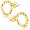 Materia Kreis Ohrstecker Silber 925 vergoldet - Gold Ohrringe Damen SO-408-Gold
