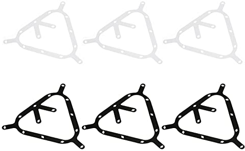 PATIKIL 6Pack Billiard Pendel Aufkleber Dreieck Billard Zauberständer Pooltisch Ball Halterung Positioning Rack Starthilfe Aufkleber Schwarz