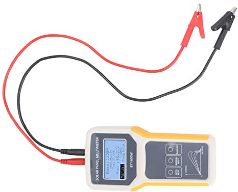 Fafeicy Solarpanel-Tester, Photovoltaik-Panel-Multimeter EY1600W mit Hintergrundbeleuchtung, MPPT-Leerlaufspannungswerkzeug für Solar-PV-Tests
