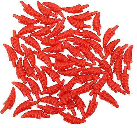 100st Schneemann Nase Zubehör Schneemannnase Zum Basteln Schneemann-nasen-ergebnisse Mini-nasenschmuck Zum Selbermachen DIY-nasen Basteln Puppe Nase Gefälschte Karotte Hut Plastik