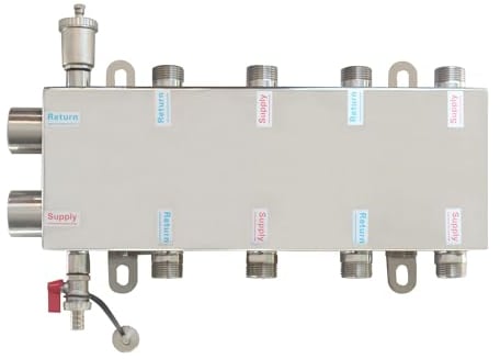 Hydraulische weiche heizung + heizkreisverteiler fußbodenheizung 4 fach heizkörper bodenheizung verteiler fussbodenheizung