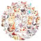 Nayyana 50 Stück Wasserfarben Katze Aufkleber, Laptop Telefon Skateboard Gitarre Katze Stickers Set, Vinyl Wasserdicht Aesthetic Aufkleber für Jugendliche Kinder Erwachsene