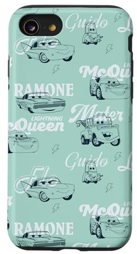 Disney and Pixar’s Cars Lightning McQueen & Friends Pattern Case for iPhone SE (2020) / 7 / 8
