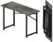Lutown-Teen 120 cm Scrivania Pieghevole Per Computer, Scrivania Da Campeggio Per Computer Da Gioco, Tavolo Per Ufficio Domestico Senza Necessità Di Montaggio, Marmo Grigio