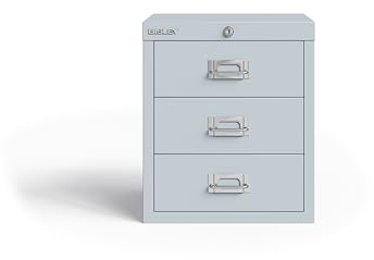 BISLEY MultiDrawer, LA123, DIN A4, 3 Schubladen, 645 lichtgrau, Metall
