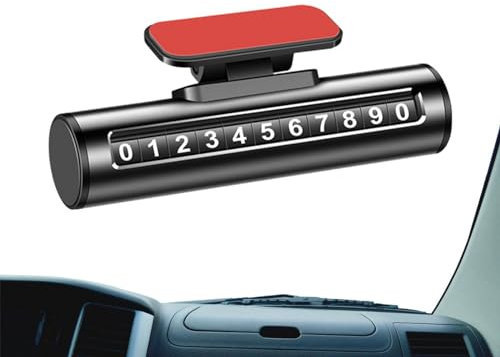 Parkplatznummernschild, Parkplatznummernkarte – Drehen der Parknummernkarte, zeigt Ihre Telefonnummer, temporäres Parksignal an