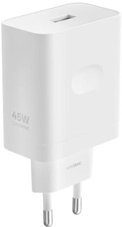 OPPO Chargeur Supervooc 45 W - USB, Charge Rapide, Chargeur Original OPPO, câble Non Inclus - Blanc