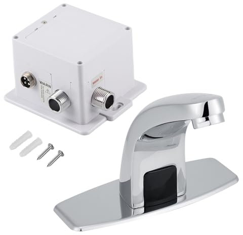 Grifo Automático con Sensor de Infrarrojos, Grifo de Cocina y Baño con Caja de Control, Grifo de Lavabo sin, Baño para Lavabo, Lavabo, Lavabo