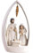 Fenteer Krippenfigur, Tischskulptur, religiöses Geschenk, Sammlung, Geschenk, Jesus, Geburt, Dekoration für den Schreibtisch, Zuhause, Party, Büro, Weiß