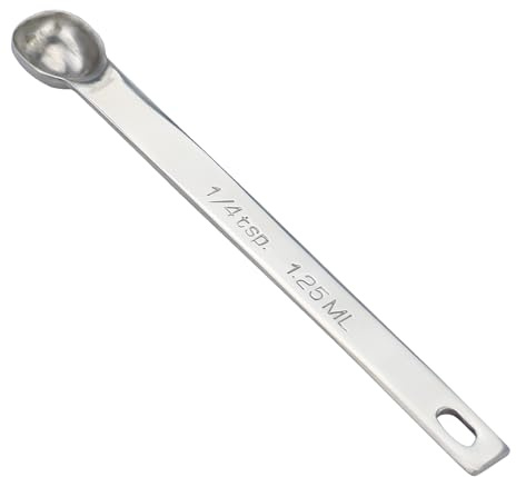 1/4 Teaspoon Stainless Steel Single Measuring Spoon 1.25 ml Teaspoon Rectangular Individual Measuring Spoons (1/4Tsp | 1.25 ML | 1.25 cc | 1/4 Tablespoon)