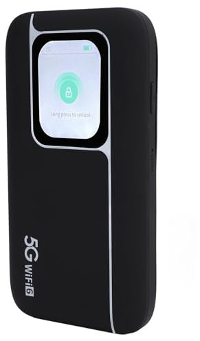 Router Wireless Modem 5G, Hotspot Mobile WiFi6 Portatile 5G, Dispositivo WiFi Portatile per Viaggi, Dispositivo Hotspot Mobile Ad Altissima velocità con Slot SIM, Supporto 16