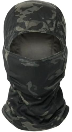 Camouflage-Sturmhaube, leicht, atmungsaktiv, Camouflage-Kapuze, Schlauchschal für Airsoft, Militär, Armee, Kopf, Vollgesicht, Halsbedeckung, Sheisty