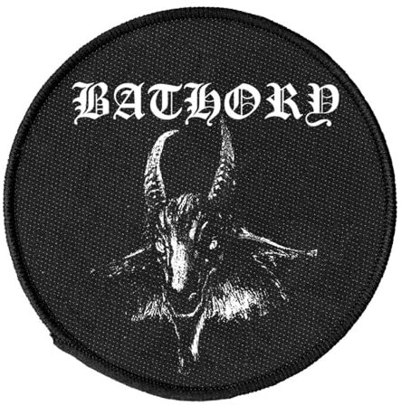 Bathory Goat Band Logo Circle Sew On Patch