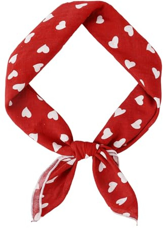 DAMILY Bandana Damen Baumwolle Halstuch Sommer Schal Haarschal Kopftuch