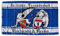 Karlsruhe+Berlin Freundschaft Fahne, Grösse 90x150 cm, Flagge, Fahne mit Hohlsaum, KA, 1894, 1892, Fussball, Fan, blau-weiss