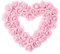 Fenteer Pink Heart Shaped Wreath,Door Hanging Wreath, Valentine's Day,Front Door Wreath Artificial Wreath for Porch Decor Holiday