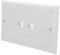 HOMSFOU 2 Prise Haut-parleur Plaque Murale Simple Port Haut-parleur Bornier Haut-parleur Hifi Plaque Murale Pour Haut-parleur Abdos